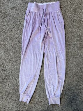 Victoria's Secret Lavender Velour Joggers